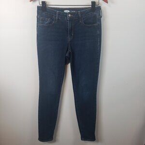 Old Navy Jeans Womens Size 4 Blue Denim Mid Rise Pop Icon Skinny Stretch /A187